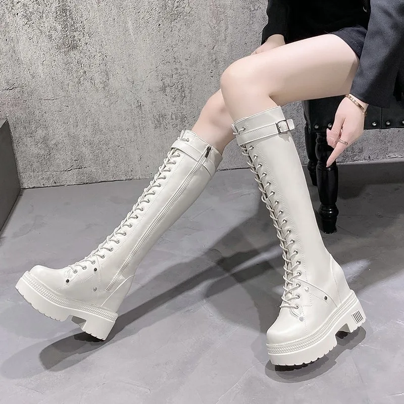 10CM Nowe Damskie Kozaki na Pl – Knee High Boots Women recenzja i cena